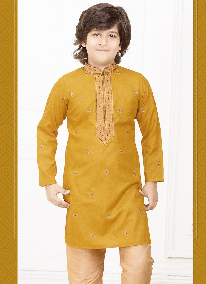 Yellow deals rehnuma kurta